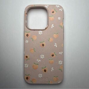 Pela iPhone 14 Pro Phone Case Peaches And Daises Pink